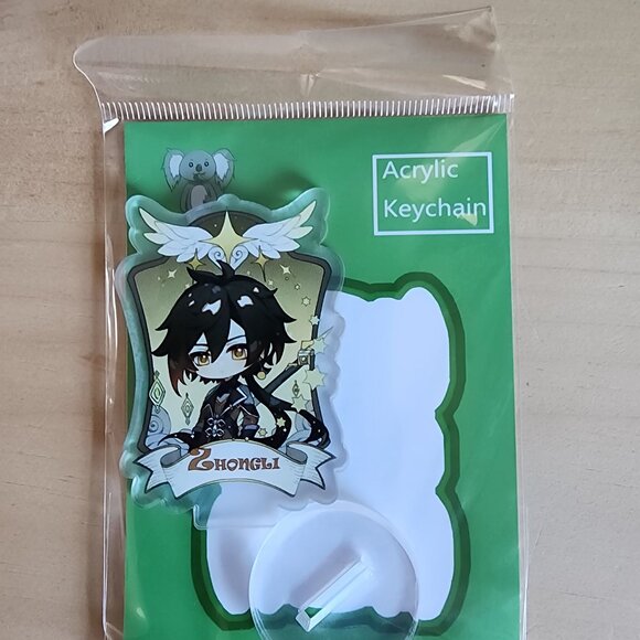 Fan Art Genshin Impact Acrylic Stand Set Of‎ 5  Xingqiu Zhongli Kaedehara Kazuha - Picture 4 of 11